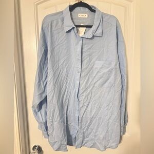 Blue Button Down Shirt by Risen Jeans